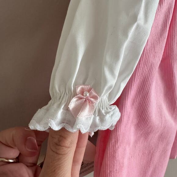 Beatrix Potter Original Pink Embroidered Peter Rabbit Dress 6-9 Baby Girl New - Picture 8 of 9